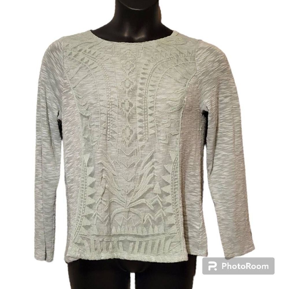 Jolt Light Blue Women's Long Sleeve Top Size XL